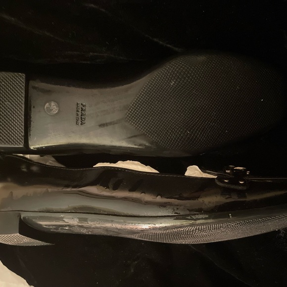 Prada unisex black patten leather loafers - Picture 6 of 9